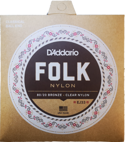 D'ADDARIO EJ33 FOLK NYLON BALL END 25-45